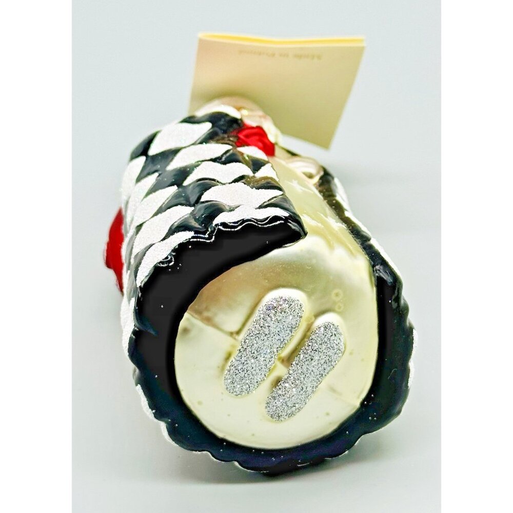 Patricia Breen Saint Louis Santa Black White Harlequin Ornament Christmas Tags - Picture 8 of 9